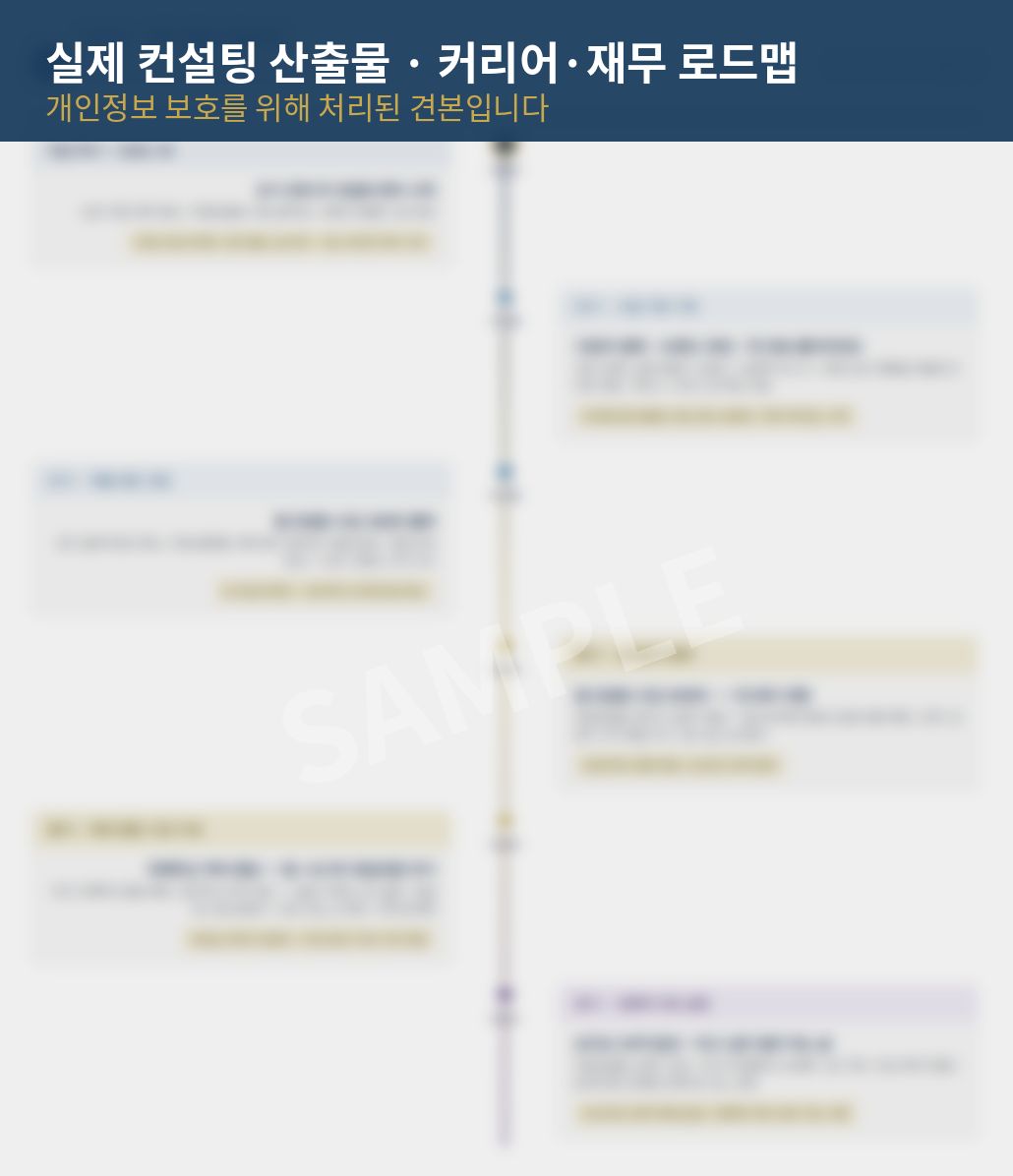 커리어 로드맵 견본
